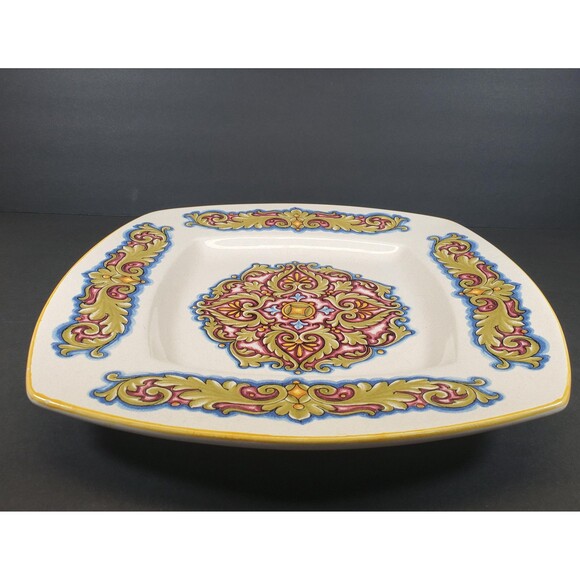 Vintage Deruta Ceramiche Square Platter, Handmade in Italy, Italian Pottery - Picture 2 of 6